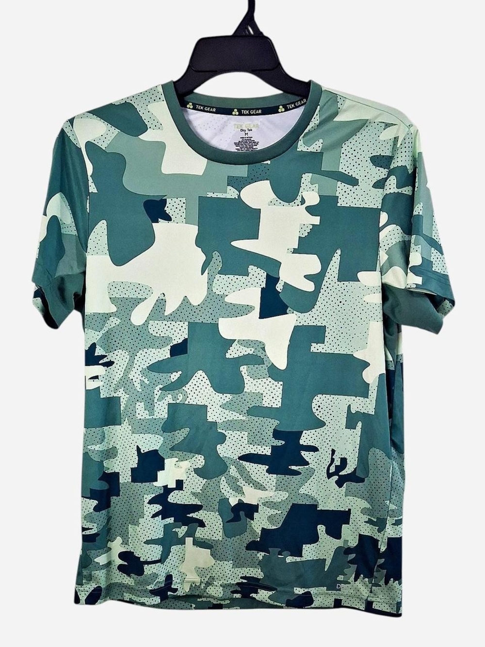 tek gear Green and White Camo Short-Sleeve Performance Tee